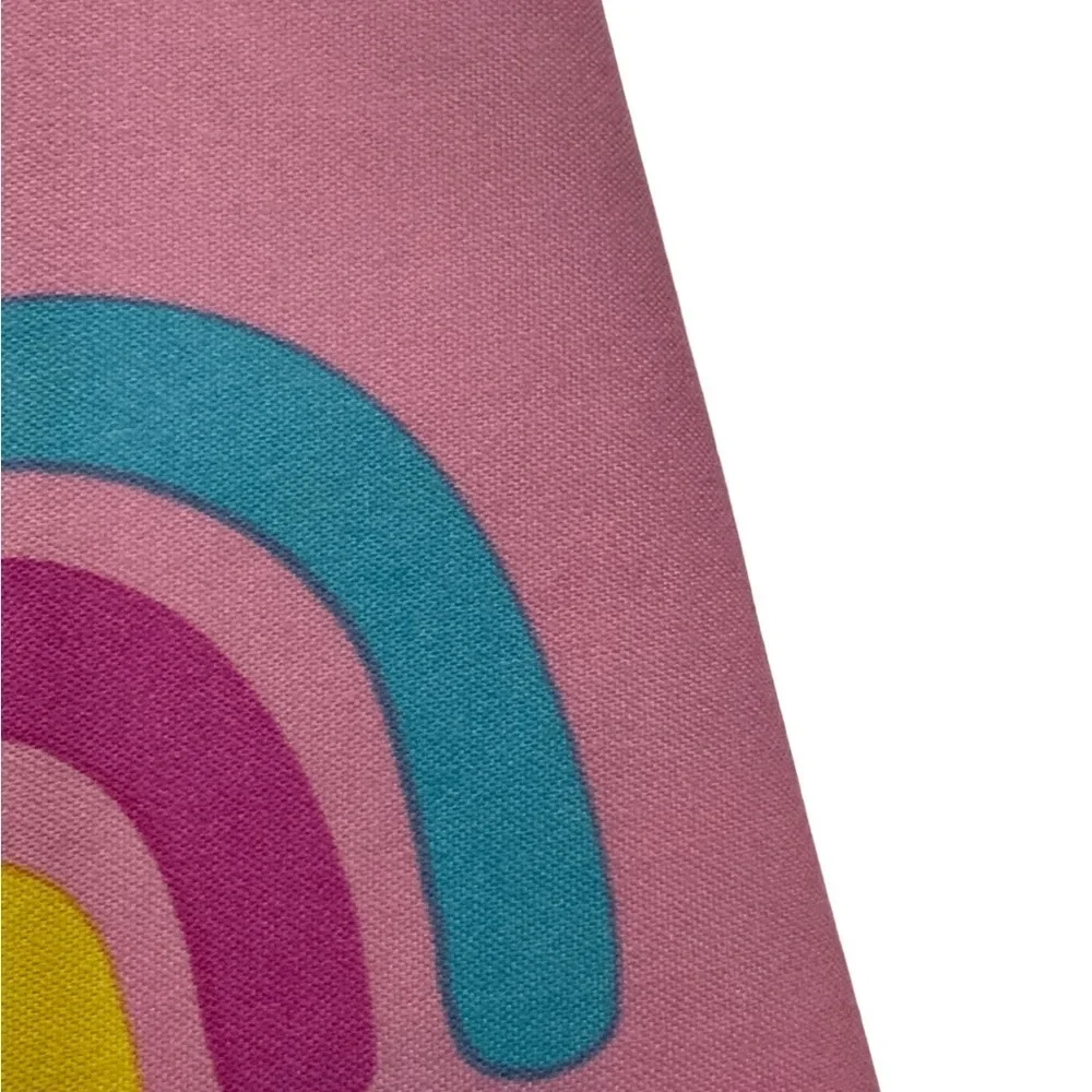Matt & Maddie Unicorn Rainbow Fabric Shower Curtain 70 X 72 In Multicolor Pink